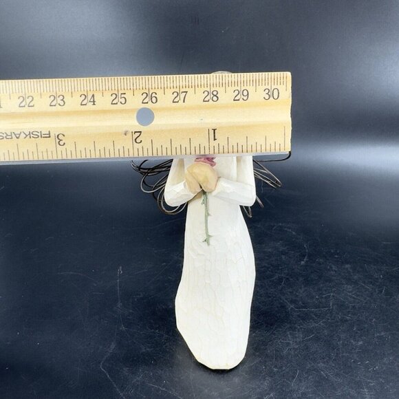 2002 Willow Tree Resin Angel Figurine Ornament Loving Angel Demdaco Susan Lordi - Picture 5 of 11